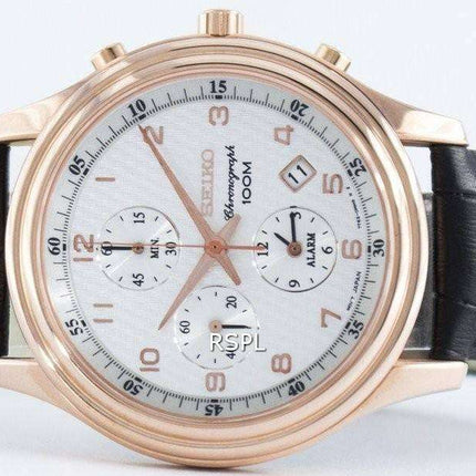 Seiko Quartz Alarm Chronograph SNAC82 SNAC82P1 SNAC82P Men's Watch