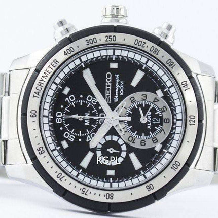 Seiko Quartz Alarm Chronograph Tachymeter SNAC87 SNAC87P1 SNAC87P Men's Watch