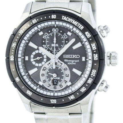 Seiko Quartz Alarm Chronograph Tachymeter SNAC89 SNAC89P1 SNAC89P Men's Watch