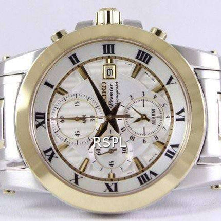 Seiko Premier Chronograph Alarm SNAF32P1 SNAF32P Men's Watch