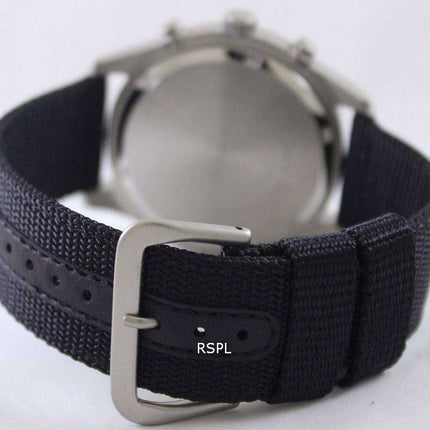 Seiko Quartz Chronograph Nylon Strap SNDA57P1 SNDA57P Men's Watch