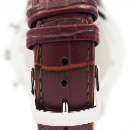 Seiko Chronograph Brown Leather Strap 100M SNDF45P1 SNDF45P Mens Watch