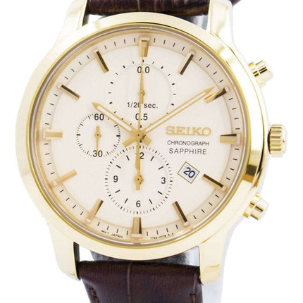 Seiko Chronograph Quartz Sapphire SNDG70 SNDG70P1 SNDG70P Mens Watch