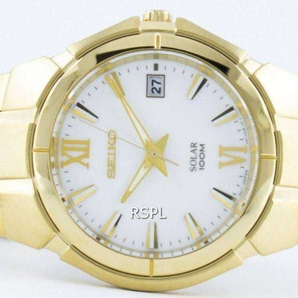 Seiko Solar SNE090 SNE090P1 SNE090P Men's Watch