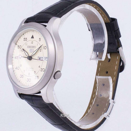 Seiko 5 Military SNK803K2-SS1 Automatic Black Leather Strap Men's Watch