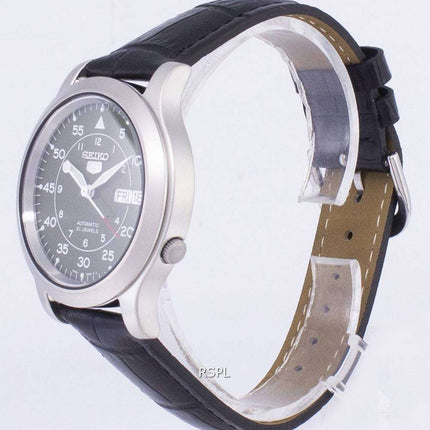 Seiko 5 Military SNK805K2-SS1 Automatic Black Leather Strap Men's Watch