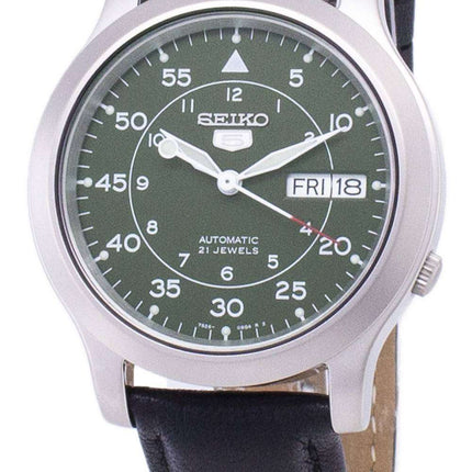 Seiko 5 Military SNK805K2-SS3 Automatic Black Leather Strap Men's Watch