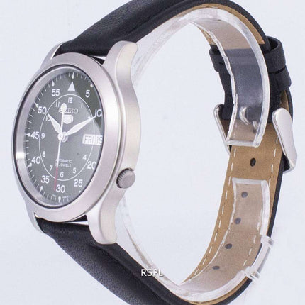 Seiko 5 Military SNK805K2-SS3 Automatic Black Leather Strap Men's Watch