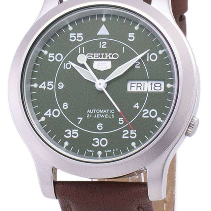 Seiko 5 Military SNK805K2-SS5 Automatic Brown Leather Strap Men's Watch