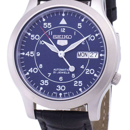 Seiko 5 Military SNK807K2-SS1 Automatic Black Leather Strap Men's Watch