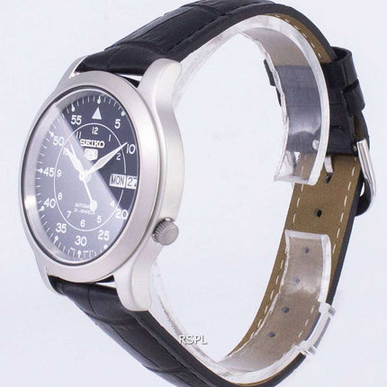 Seiko 5 Military SNK807K2-SS1 Automatic Black Leather Strap Men's Watch