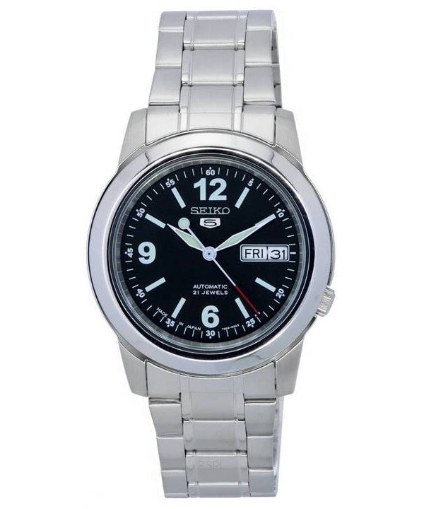 Seiko 5 Stainless Steel Black Dial Automatic SNKE63 SNKE63J1 SNKE63J Men's Watch