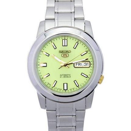 Refurbished Seiko 5 Stainless Steel Green Dial Automatic SNKK19 SNKK19J1 SNKK19J Men's Watch