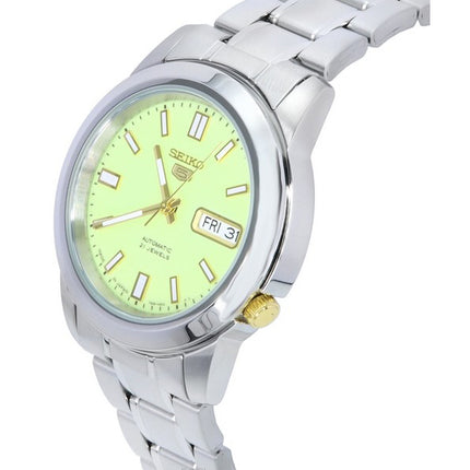 Refurbished Seiko 5 Stainless Steel Green Dial Automatic SNKK19 SNKK19J1 SNKK19J Men's Watch