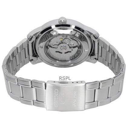 Seiko 5 Stainless Steel Silver Dial 21 Jewels Automatic SNKM83J1 Men's Watch