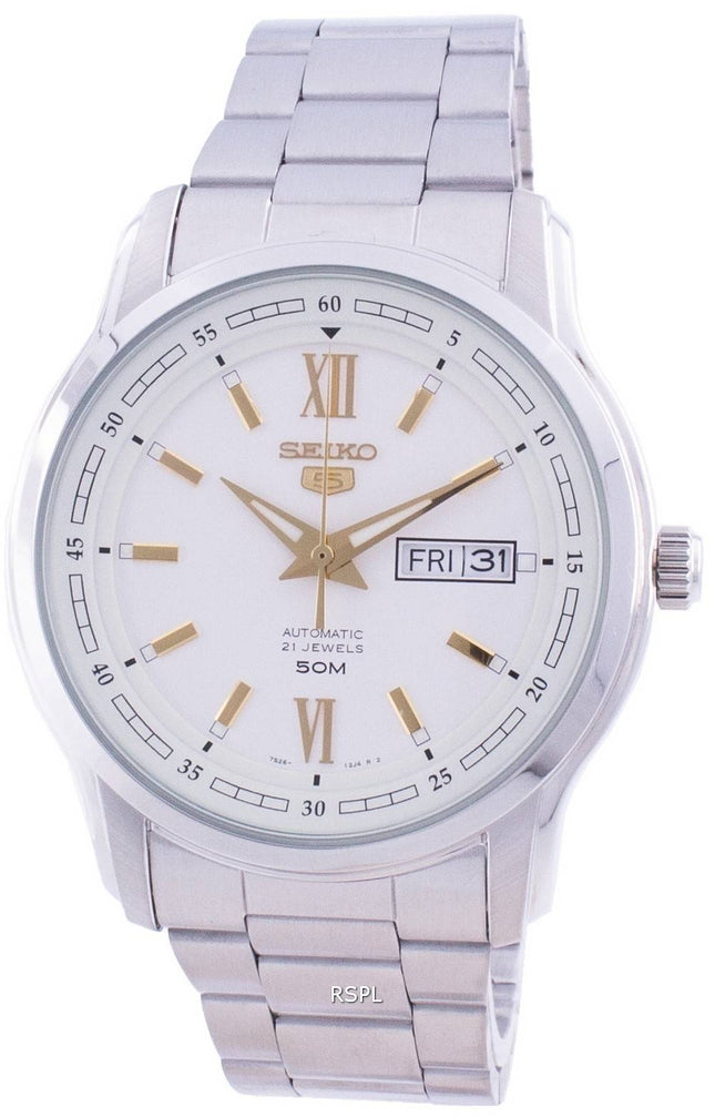 Refurbished Seiko 5 Automatic White Dial SNKP15 SNKP15K1 SNKP15K Men's Watch