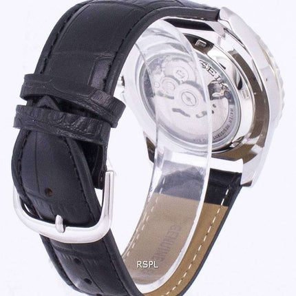 Seiko 5 Sports Automatic Ratio Black Leather SNZF15K1-LS6 Men's Watch