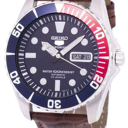 Seiko 5 Sports Automatic Ratio Brown Leather SNZF15K1-LS7 Men's Watch