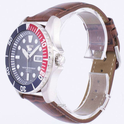 Seiko 5 Sports Automatic Ratio Brown Leather SNZF15K1-LS7 Men's Watch