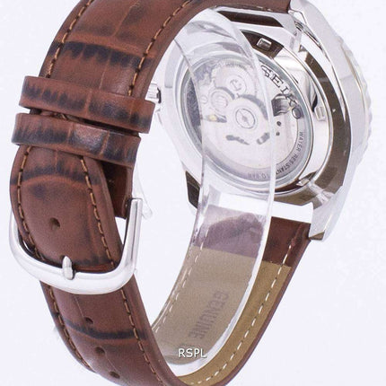 Seiko 5 Sports Automatic Ratio Brown Leather SNZF15K1-LS7 Men's Watch