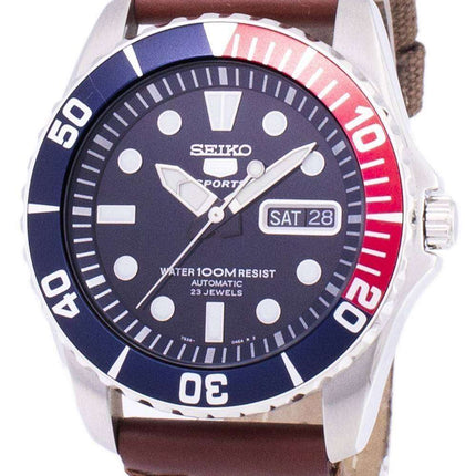 Seiko 5 Sports Automatic Canvas Strap SNZF15K1-NS1 Men's Watch