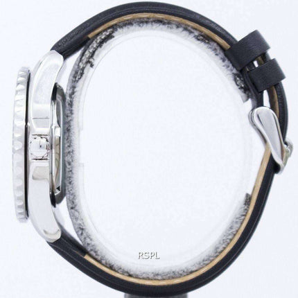 Seiko 5 Sports Automatic 23 Jewels Ratio Black Leather SNZF17J1-LS10 Men's Watch