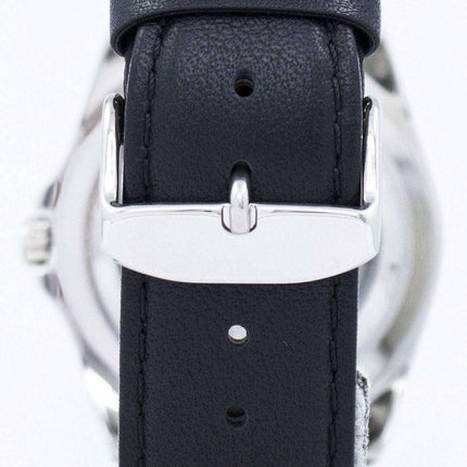 Seiko 5 Sports Automatic 23 Jewels Ratio Black Leather SNZF17J1-LS10 Men's Watch