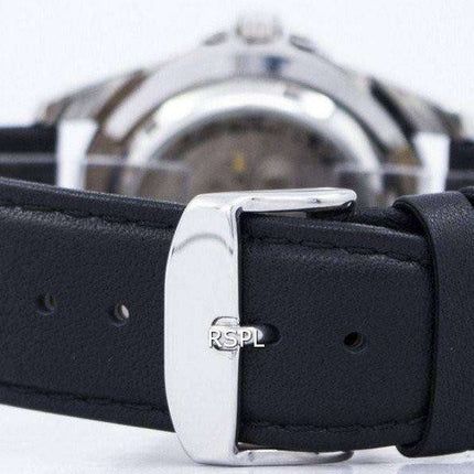 Seiko 5 Sports Automatic 23 Jewels Ratio Black Leather SNZF17J1-LS10 Men's Watch