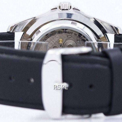 Seiko 5 Sports Automatic 23 Jewels Ratio Black Leather SNZF17J1-LS10 Men's Watch