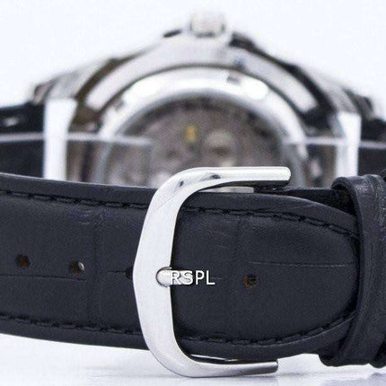 Seiko 5 Sports Automatic 23 Jewels Ratio Black Leather SNZF17J1-LS6 Men's Watch