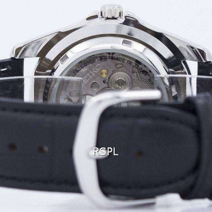Seiko 5 Sports Automatic 23 Jewels Ratio Black Leather SNZF17J1-LS6 Men's Watch