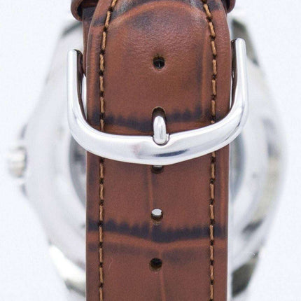 Seiko 5 Sports Automatic 23 Jewels Ratio Brown Leather SNZF17J1-LS7 Men's Watch