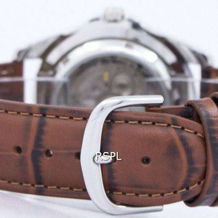 Seiko 5 Sports Automatic 23 Jewels Ratio Brown Leather SNZF17J1-LS7 Men's Watch