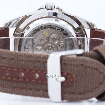 Seiko 5 Sports Automatic 23 Jewels Canvas Strap SNZF17J1-NS1 Men's Watch