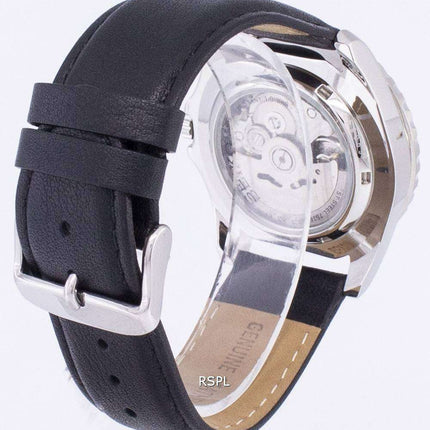 Seiko 5 Sports Automatic Ratio Black Leather SNZF17K1-var-LS10 Men's Watch