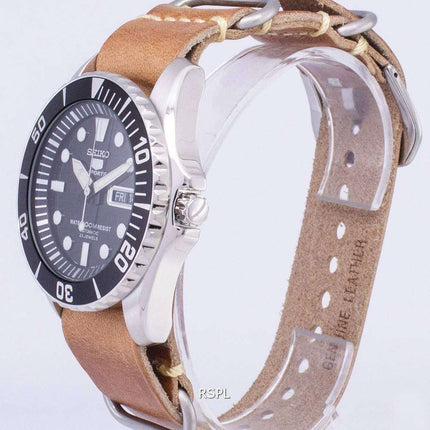 Seiko 5 Sports SNZF17K1-LS18 Automatic Brown Leather Strap Men's Watch