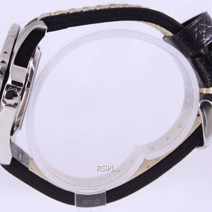 Seiko 5 Sports Automatic Ratio Black Leather SNZF17K1-LS2 Men's Watch