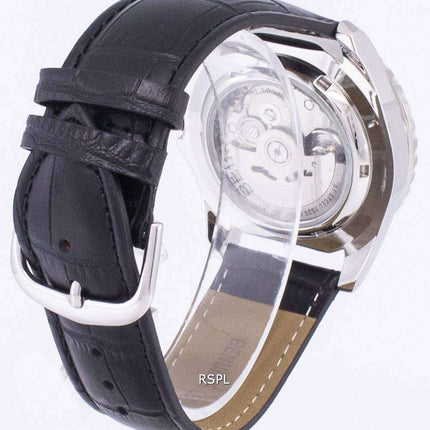 Seiko 5 Sports Automatic Ratio Black Leather SNZF17K1-var-LS6 Men's Watch