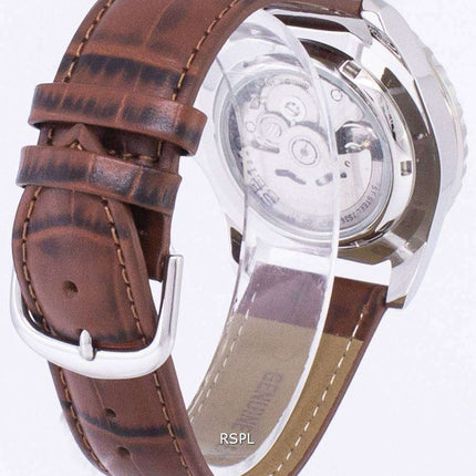 Seiko 5 Sports Automatic Ratio Brown Leather SNZF17K1-var-LS7 Men's Watch