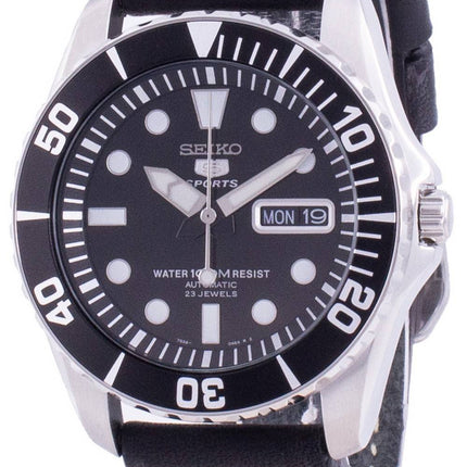 Seiko Automatic Diver's Black Dial SNZF17K1-var-LS16 100M Men's Watch