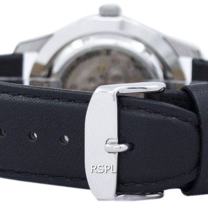 Seiko 5 Sports Military Automatic Japan Made Ratio Black Leather SNZG07J1-LS10 Men's Watch