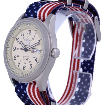 Seiko 5 Sports Military Automatic Japan Made SNZG07J1-var-NATO27 100M Mens Watch