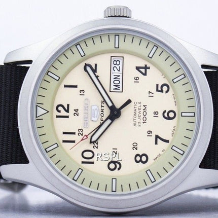 Seiko 5 Sports Military Automatic Japan Made NATO Strap SNZG07J1-NATO4 Men's Watch