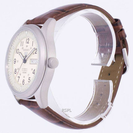 Seiko 5 Sports Automatic Ratio Brown Leather SNZG07K1-LS7 Men's Watch