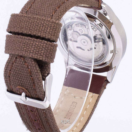 Seiko 5 Sports Automatic Japan Made Canvas Strap SNZG09J1-NS1 Men's Watch