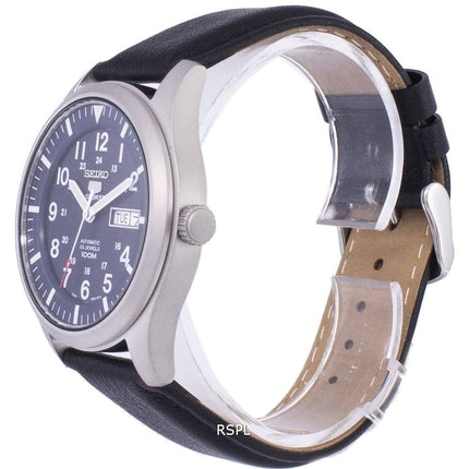 Seiko 5 Sports Automatic Ratio Black Leather SNZG11K1-LS10 Men's Watch
