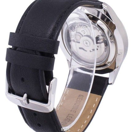 Seiko 5 Sports Automatic Ratio Black Leather SNZG11K1-LS10 Men's Watch