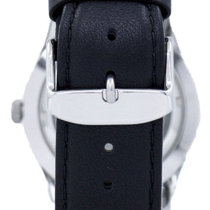 Seiko 5 Sports Automatic Japan Made Ratio Black Leather SNZG15J1-LS10 Men's Watch
