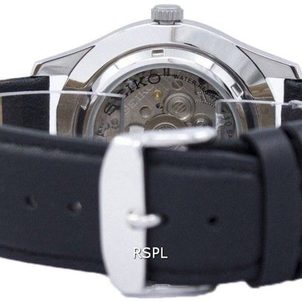 Seiko 5 Sports Automatic Japan Made Ratio Black Leather SNZG15J1-LS10 Men's Watch
