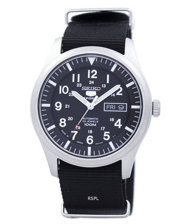 Seiko 5 Sports Automatic Japan Made NATO Strap SNZG15J1-NATO4 Men's Watch